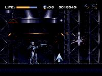 une photo d'Ã©cran de Robocop Versus The Terminator sur Sega Megadrive